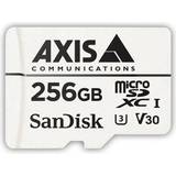 Micro sd kort 256gb Axis Surveillance microSDXC Class 10 UHS-I U3 V30 100/50MB/s 256GB