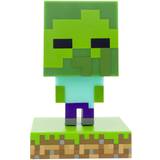 Gröna Nattlampor Barnrum Paladone Minecraft Zombie Icon Nattlampa