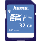 SDHC - V10 Minneskort Hama SDHC Class 10 UHS-I U1 V10 80 MB/s 32GB