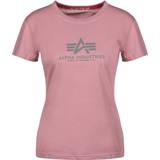 Alpha Industries Rosa Kläder Alpha Industries New Basic T-shirt - Silver Pink