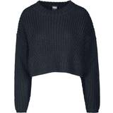 Urban Classics Tröjor Urban Classics Ladies Wide Oversize Sweater - Black