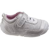 Hush Puppies Sneakers Hush Puppies Girl's Livvy Touch Fastening Leather Shoes - Silver