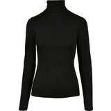 Dam - Polokrage T-shirts & Linnen Urban Classics Ladies Basic Turtleneck LS T-shirt - Black