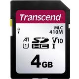 4 GB - SDHC Minneskort Transcend 410M MLC SDHC Class 10 UHS-I U1 V10 A1 4GB