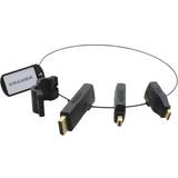 HDMI Mini Kablar Kramer Ring DisplayPort/DisplayPort Mini/HDMI Mini-3HDMI M-F Adapter