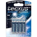 Tecxus AAA (LR03) Batterier & Laddbart Tecxus Alkaline AAA 4-pack