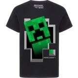 Minecraft Överdelar Minecraft Boy's Creeper Inside T-shirt - Black
