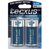Tecxus Batterier - Engångsbatterier Batterier & Laddbart Tecxus LR20/D Mono Alkaline Maximum Compatible 2-pack
