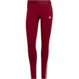 Jersey - Röda Byxor & Shorts adidas Women's Loungewear Essentials 3-Stripes Leggings - Burgundy/White