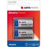 Alkaliska Batterier & Laddbart AGFAPHOTO Alkaline Power D 2-pack