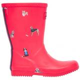 Joules Barnskor Joules Jnr Roll Up Girls Rubber Wellies - Hiking Dogs