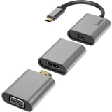 Kablar Hama USB C-Mini DisplayPort/HDMI/VGA 0.2m