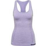 Lila - Polyamid T-shirts & Linnen Hummel CI Seamless Top Women - Lavender Melange