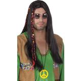 60-tal - Hippies Peruker Boland Flower Power Adult Wig Black