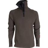 Stickad tröjor - Unisex Ulvang Rav Wool Sweater Unisex - Tea Green/Charcoal Melange