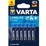 Varta Longlife Power Alkaline AAA LR03 6-pack