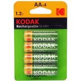 Kodak Kamerabatterier Batterier & Laddbart Kodak AA Rechargeable 2100mAh Ni-MH 4-pack