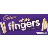 Cadbury Choklad Cadbury White Chocolate Fingers Biscuits 114g