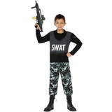 Barn - Polis Maskerad Dräkter & Kläder Th3 Party Swat Police Officer Costume for Children