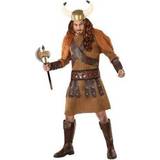 Fighting - Vikingar Maskeradkläder Th3 Party Viking Man Costume for Adults Brown