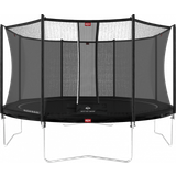 BERG Rund Studsmattor BERG Favorit 380cm + Safety Net Comfort