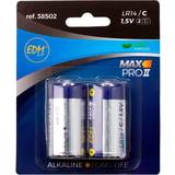 Batteri lr14 c Edm Long Life Alkaline LR14 C Compatible 2-pack