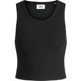 Jack & Jones Dam T-shirts & Linnen Jack & Jones Fallon Rib Line Tank Top - Black