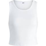 Jack & Jones Dam T-shirts & Linnen Jack & Jones Fallon Rib Line Tank Top - Bright White