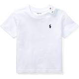 Tryckknappar T-shirts Barnkläder Polo Ralph Lauren Baby Logo Cotton Jersey T-shirt - White