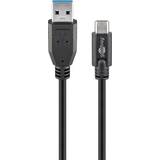 USB A-USB C - USB-kabel Kablar Goobay USB A-USB C 3.1 (Gen.1) 1m