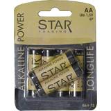 Batterier - Engångsbatterier Batterier & Laddbart Star Trading AA Alkaline Power Longlife Compatible 6-pack