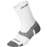 2XU Underkläder 2XU Vectr Light Cushion Crew Socks Men - White/Grey