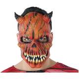 Barn Maskerad Ansiktsmasker Th3 Party Mask Halloween Demon Skelett Röd (21 X 25 cm)