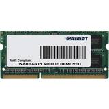 Patriot SO-DIMM DDR3 RAM minnen Patriot Signature Line DDR3 1600MHz 4GB (PSD34G1600L81S)