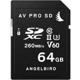 MultiMediaCard (MMC) - SD Minneskort & USB-minnen Angelbird SD AV PRO UHS-II V60 64GB