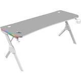 Mars Gaming MGDXLRGB Gaming Desk - White, 1600x750x600mm