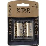 Engångsbatterier - Guld Batterier & Laddbart Star Trading C Alkaline Power Longlife Compatible 2-pack