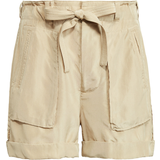 Polo Ralph Lauren Silke/Siden Byxor & Shorts Polo Ralph Lauren Mulberry Silk Cargo Short - Tallow Cream