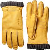 Gula Accessoarer Hestra Deerskin Primaloft Rib Gloves - Natural Yellow