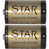 Alkalisk Batterier & Laddbart Star Trading D Alkaline Power Longlife Compatible 2-pack
