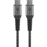 Silver - USB-kabel Kablar Goobay USB C-USB C 0.5m