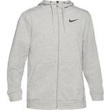 Nike Tröjor Nike Dri-FIT Full-Zip Training Hoodie Men - Dark Grey Heather/Black