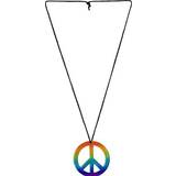 Hippies - Multifärgad Tillbehör Widmann Rainbow Peace Necklace