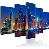 Arkiio Foto på akryl Nights in Dubai [Glass] 100x50 Väggdekor 100x50cm