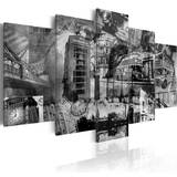 Svarta Väggdekor Arkiio Tavla Kärnan i London 5 st 100x50 Väggdekor 100x50cm