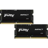 8 GB - SO-DIMM DDR5 RAM minnen Kingston Fury Impact SO-DIMM DDR5 4800MHz 2x8GB (KF548S38IBK2-16)
