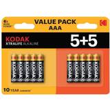 Kodak Alkalisk - Engångsbatterier Batterier & Laddbart Kodak Xtralife AAA LR3 Alkaline 10-pack