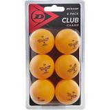 Orange Bordtennisbollar Dunlop Club Champ 6 table tennis balls