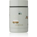 Liewood Nappflaskor & Servering Liewood Nadja Food Jar Vehicles Dove Blue Mix 250ml