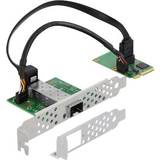 Mini PCIe Nätverkskort DeLock Mini PCIe I/O PCIe half size 1 x Gigabit LAN (95267)